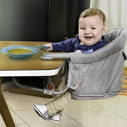 Cadeira De Alimentação Portátil Mesa Click Cinza Multikids
