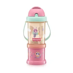 Copo com Porta Snack Playful Sunset 300ml Rosa Fisher Price - BB1013