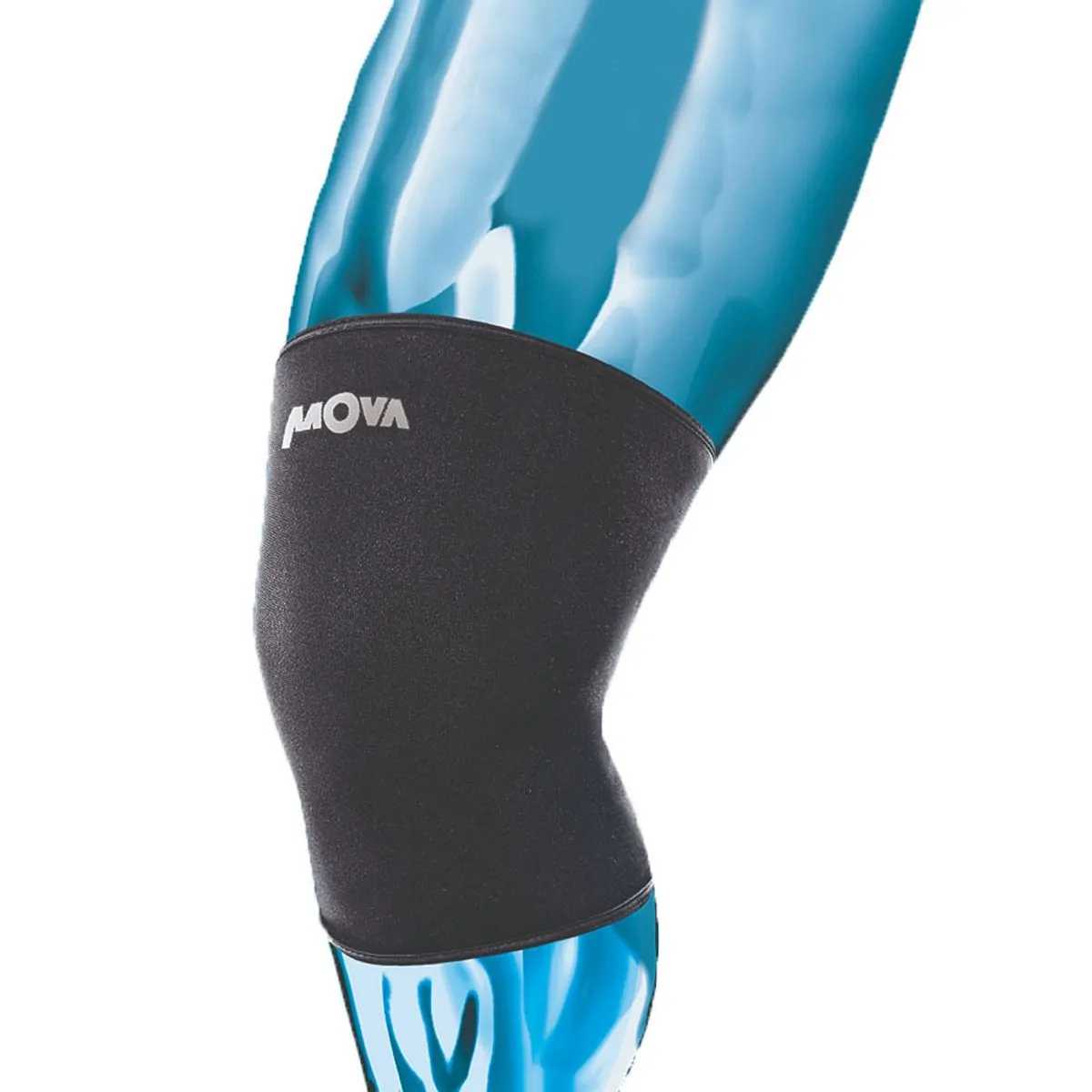 Joelheira Neo Basic Preta Mova - Tamanho P