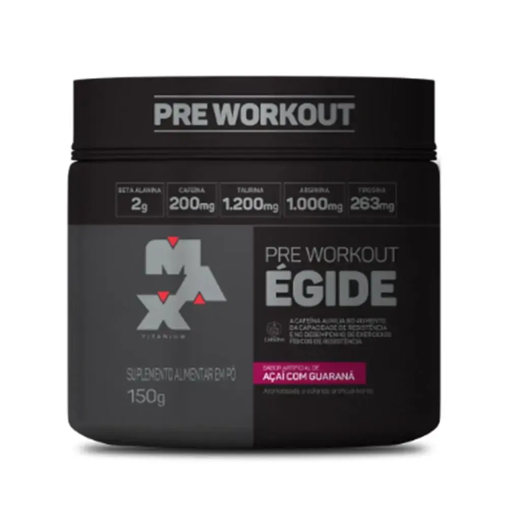Pré-Workout Égide - Açaí com Guaraná - Max Titanium - 150g