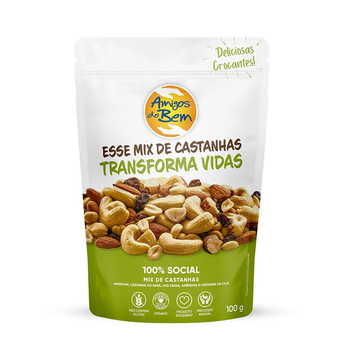 Mix de Castanhas Amigos do bem 100 g - POUCH