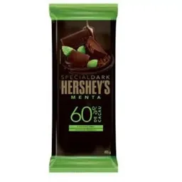 Barra de chocolate special dark 60% cacau sabor menta 85g - Hershey s