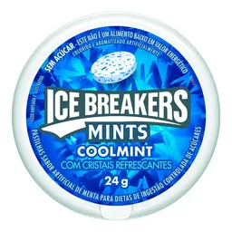Pastilhas Ice Break Mints Coolmint com Cristais Refrescantes