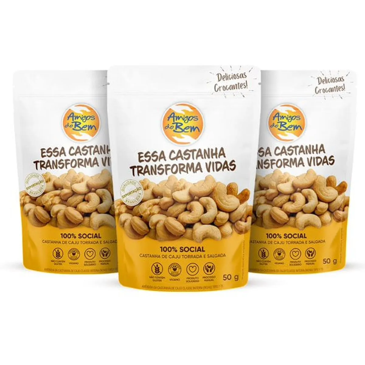 Combo 3 Castanhas de Caju 50g