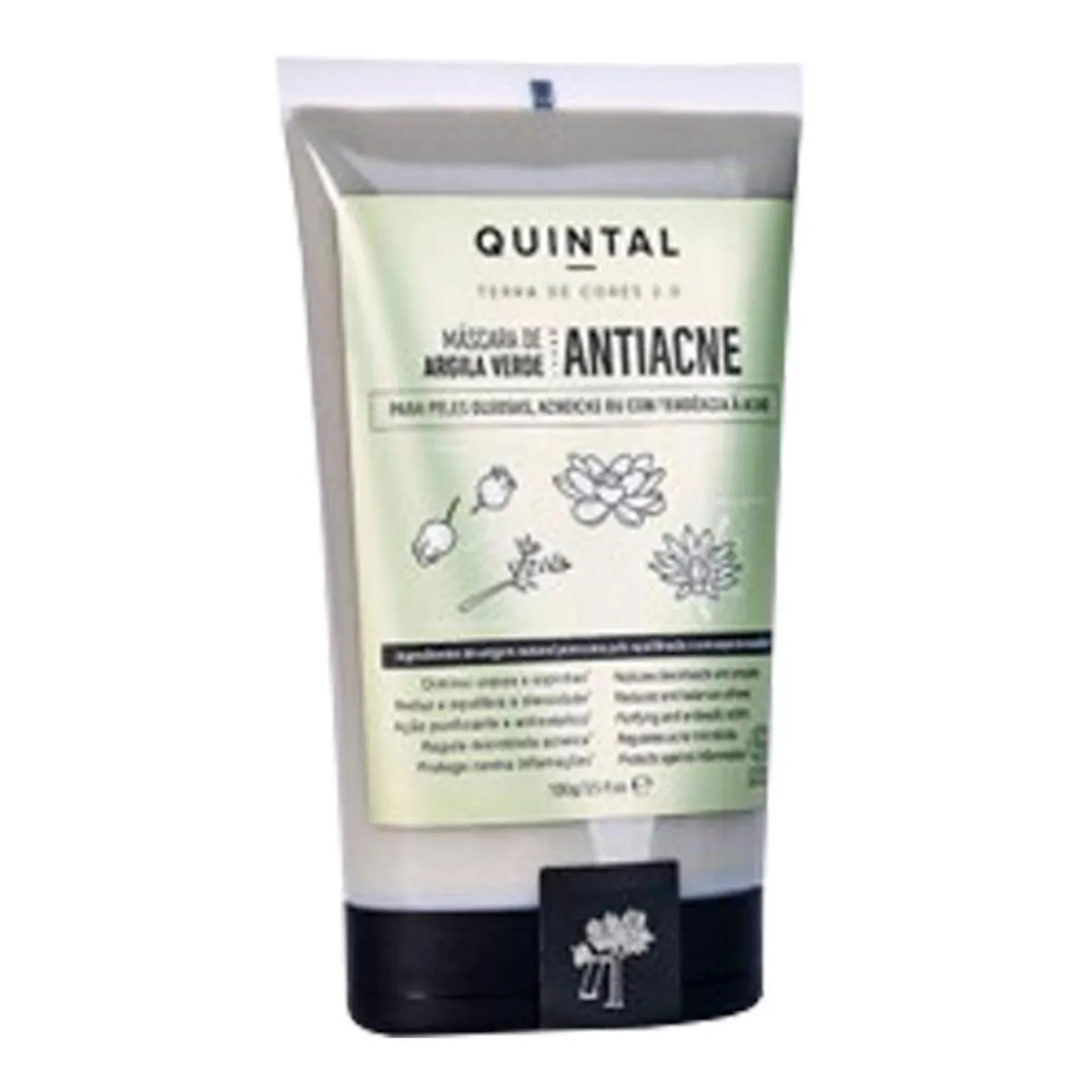 Máscara de Argila Quintal Terra de Cores 2.0 Antiacne Verde 140g