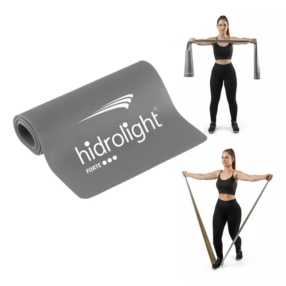 Faixa Elástica TPE Forte Cinza FL42c Hidrolight