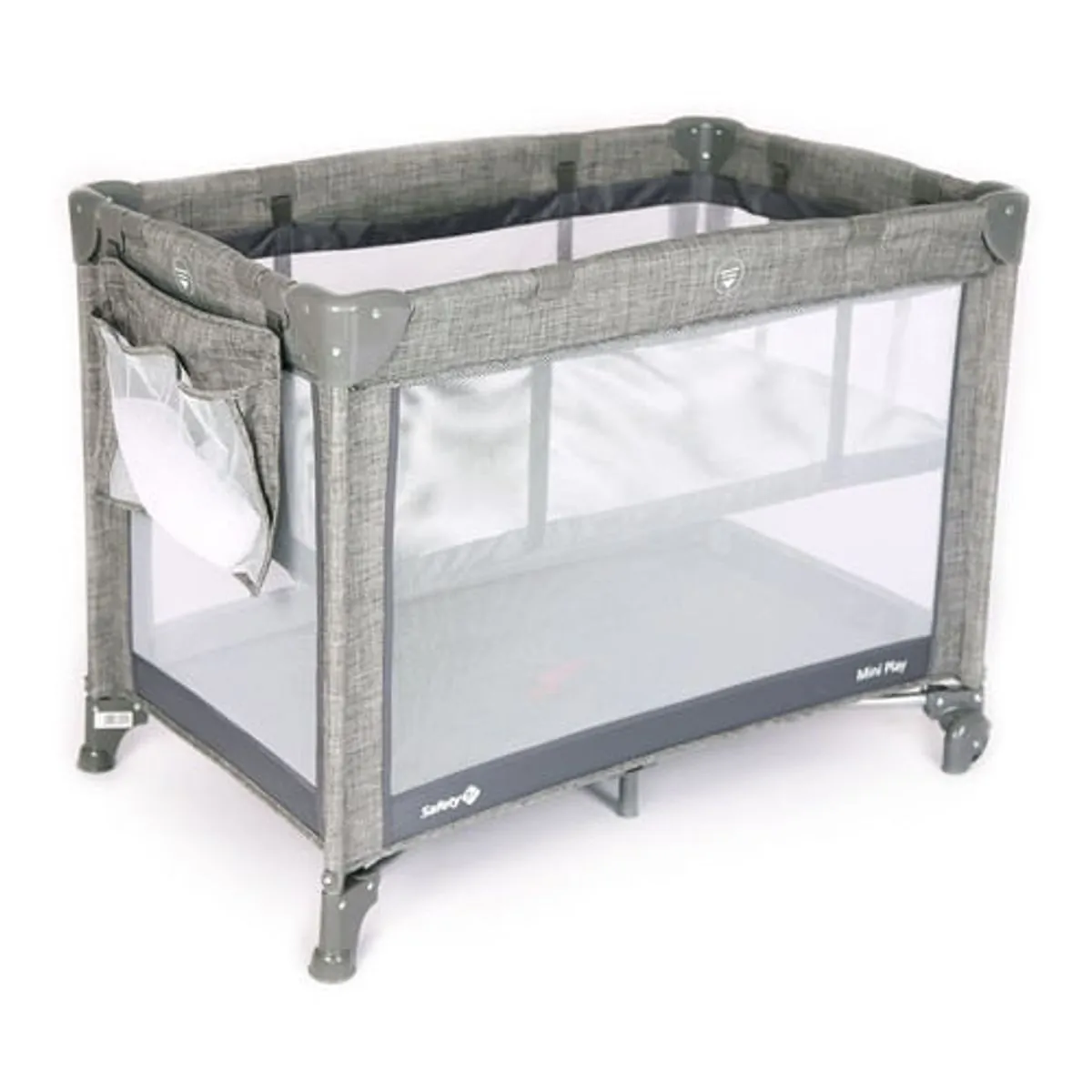 Berço Mini Play Safety 1st - Grey Denim