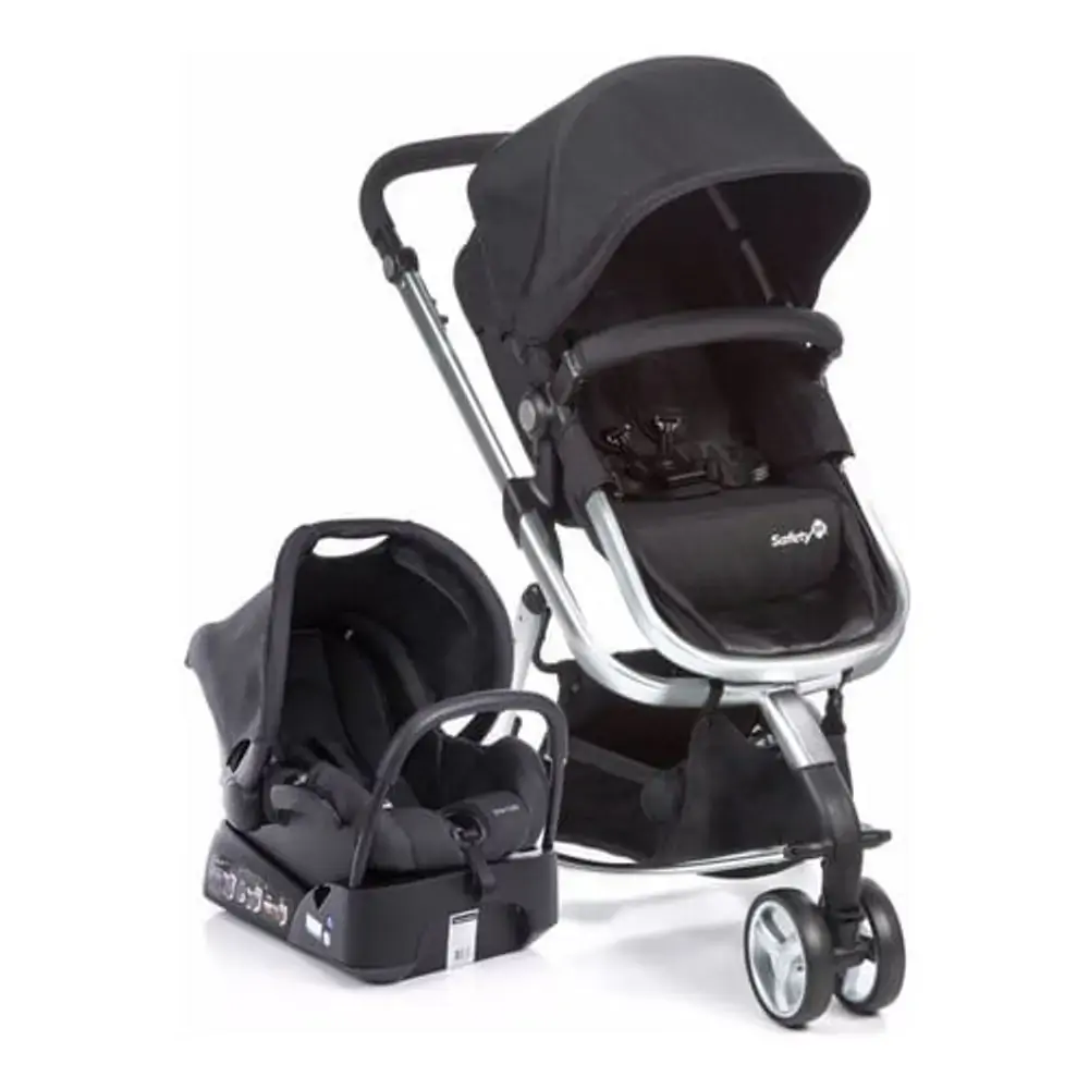 Travel System Mobi Safety 1St Black & Silver