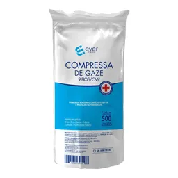 Compressa de Gaze Ever Care 9 Fios 500 Unidades