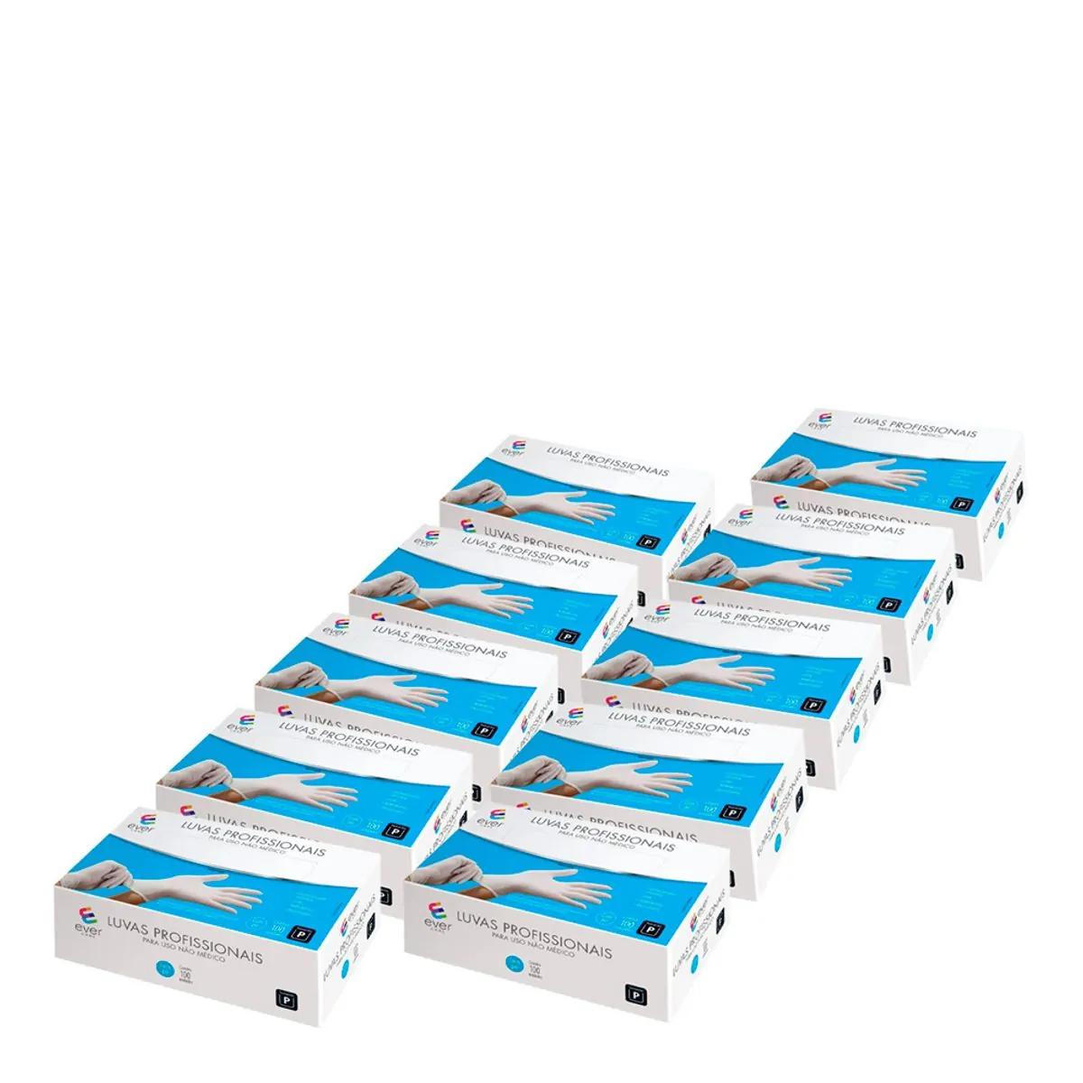 Luvas Látex Profissionais Ever Care P 100 Unidades