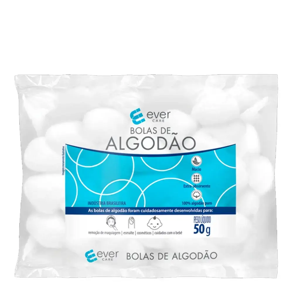 Algodão Bola Sanfarma Ever Care 50g