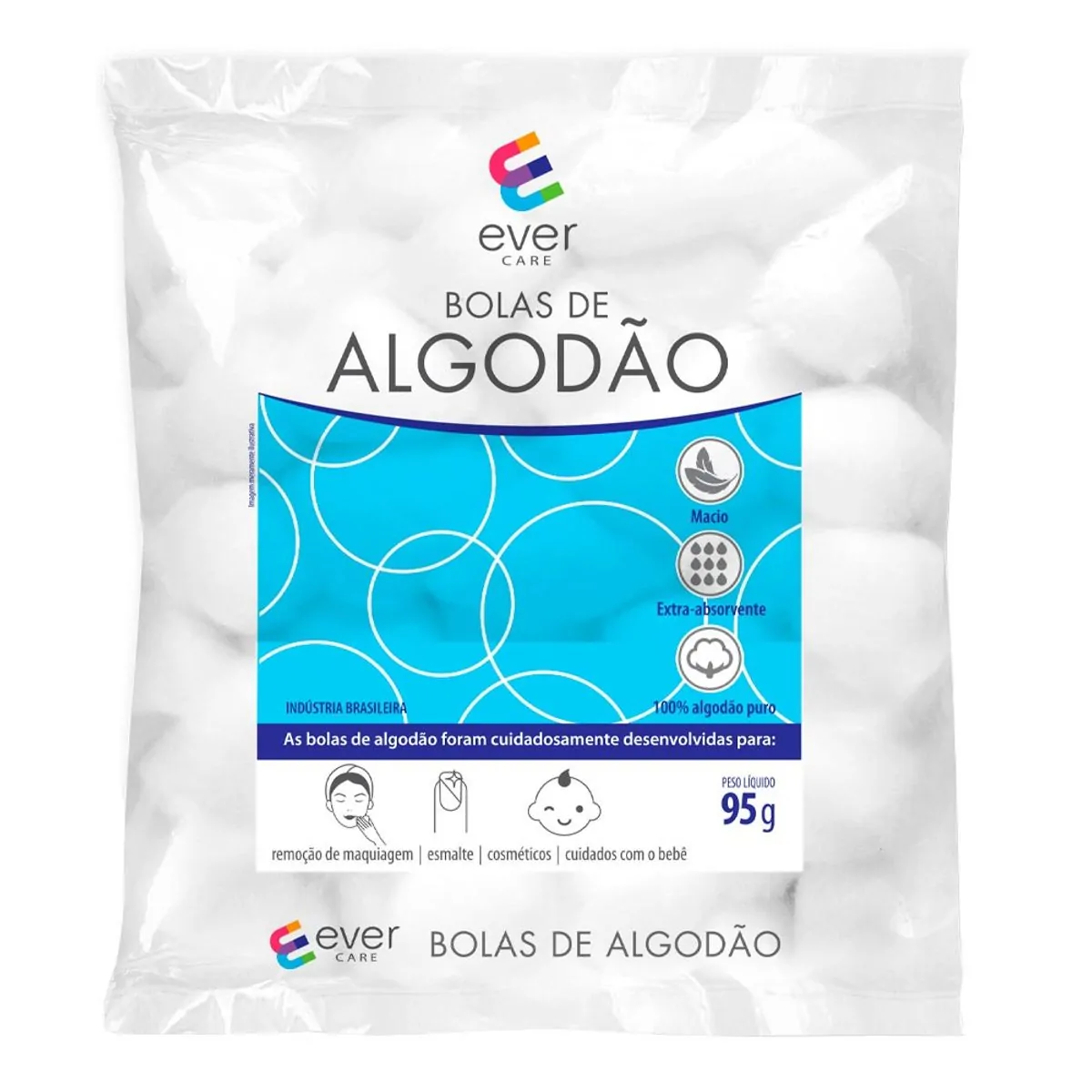 Algodão Bola Ever Care 95g