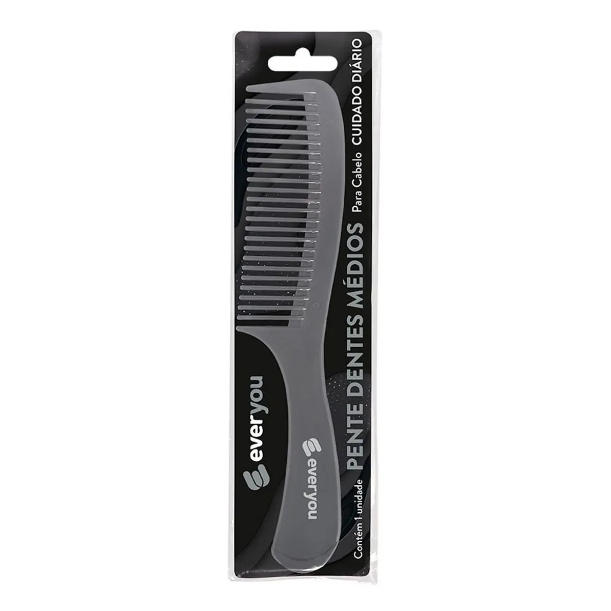 Pente para Cabelo Ever You Dentes Médios 1 Unidade
