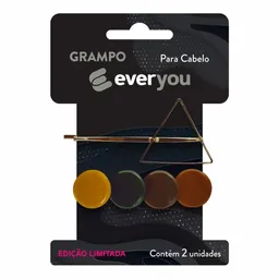 Grampos para Cabelo Ever You Apliques 2 Unidades