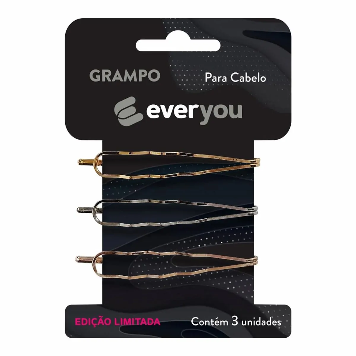 Grampo para Cabelo Ever You Apliques 3 Unidades