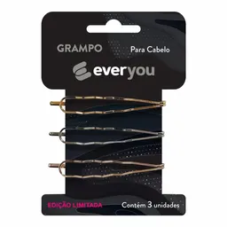Grampo para Cabelo Ever You Apliques 3 Unidades