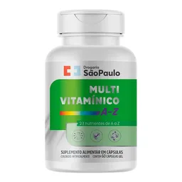 Multivitamínico AZ Drogaria São Paulo 60 Cápsulas Gelatinosas