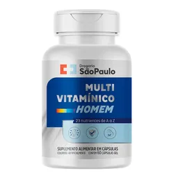 Multivitamínico Homem Drogaria São Paulo 60 Cápsulas Gelatinosas