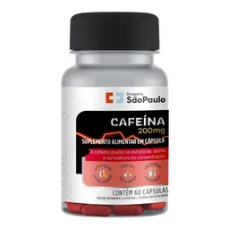 Cafeína 200mg Drogarias São Paulo 60 Comprimidos