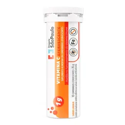 Vitamina C 1g Drogarias São Paulo 10 Comprimidos Efervescentes