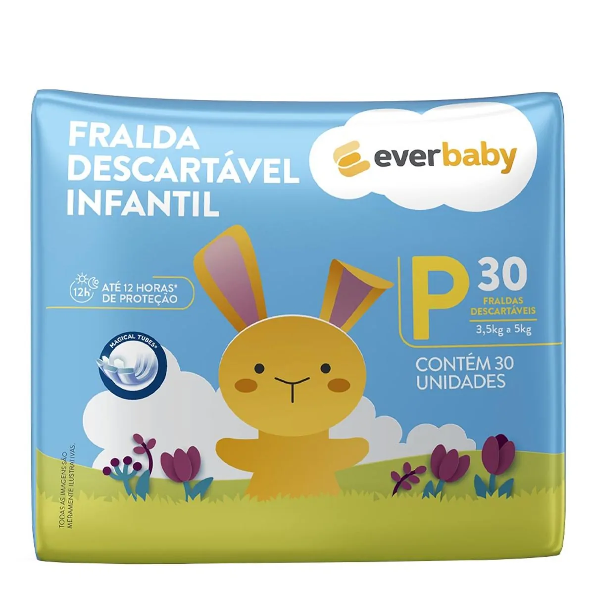 Fralda Ever Baby P 30 Unidades
