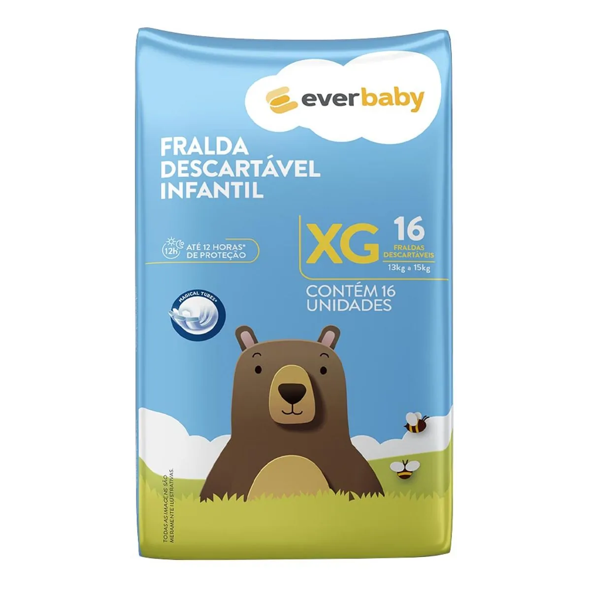 Fralda Ever Baby XG 16 Unidades