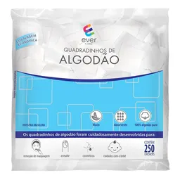 Algodão Ever Care Quadradinho 250 Unidades