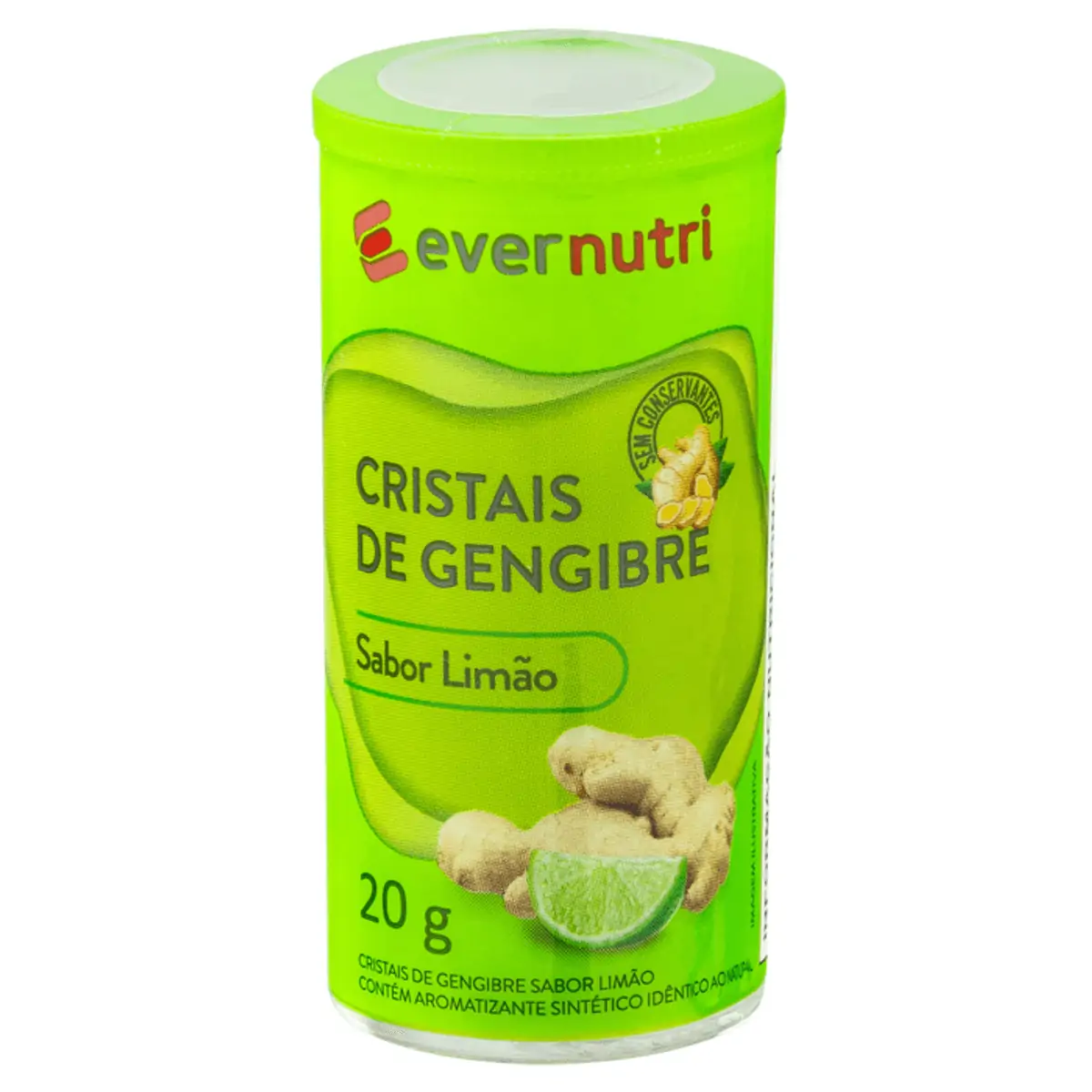 Gengibre Cristalizado Ever Nutri Limão 20g