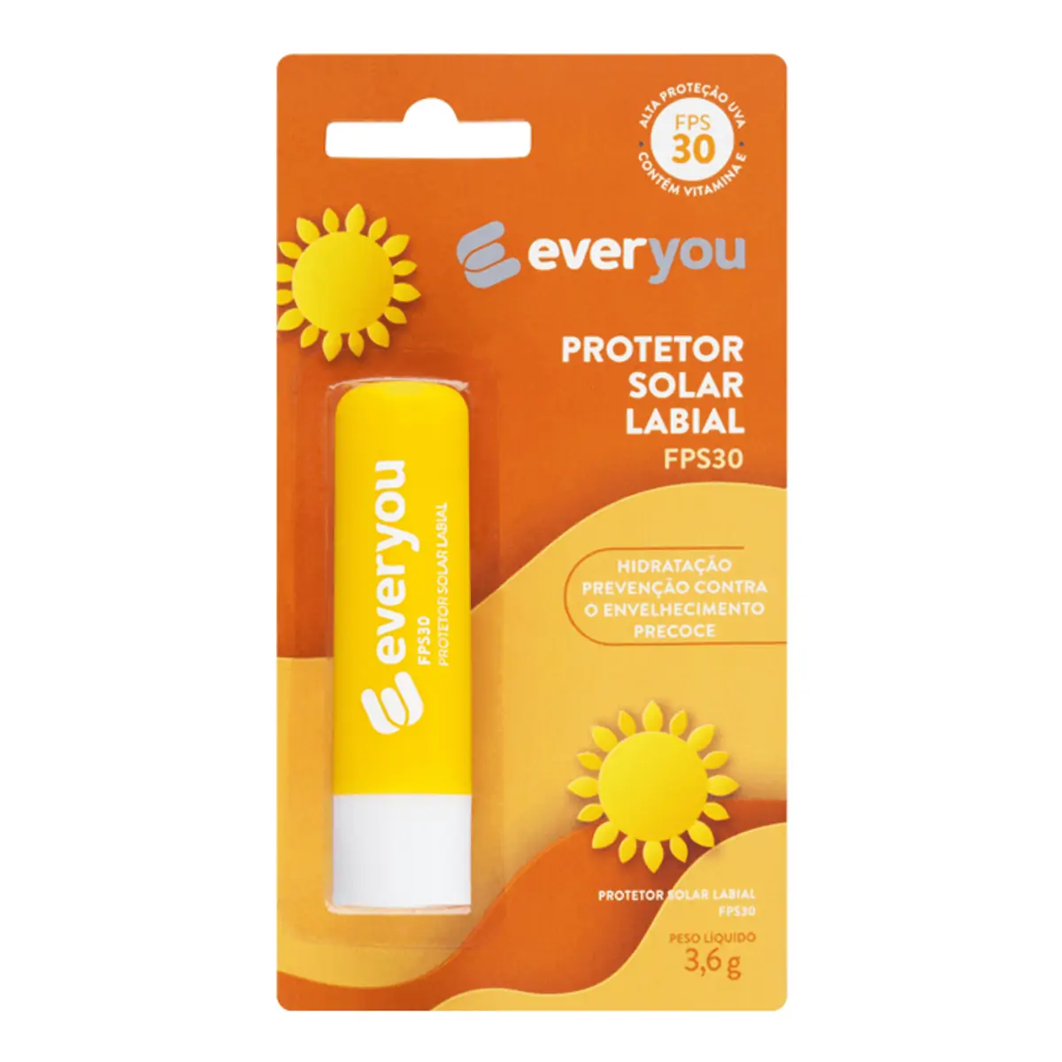 Protetor Solar Labial FPS30 Ever You 3,6g