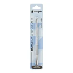 Espátula Inox Ever You Ponta Dupla Para Cutículas E Unhas 1 Unidade