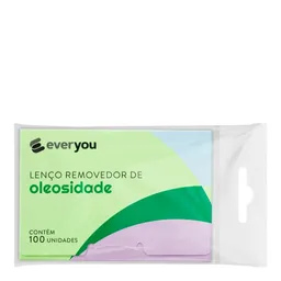 Lenço Removedor De Oleosidade Ever You 100 Unidades