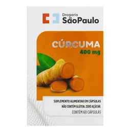 Cúrcuma 400mg Drogaria São Paulo 60 Cápsulas