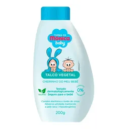 Talco Vegetal Turma da Mônica Baby Cheirinho do Meu Bebê 200g
