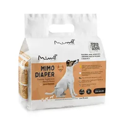 Fralda Higiênica Mimo Diaper para Cães Fêmeas - 12 unidades - P