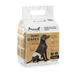 Fralda Higiênica Mimo Diaper para Cães Machos - 12 unidades - G