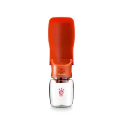 Garrafa Portátil Dobrável Pet Foldable Water To Go 350ml com Filtro de Carvão Ativado Vermelha - Fis