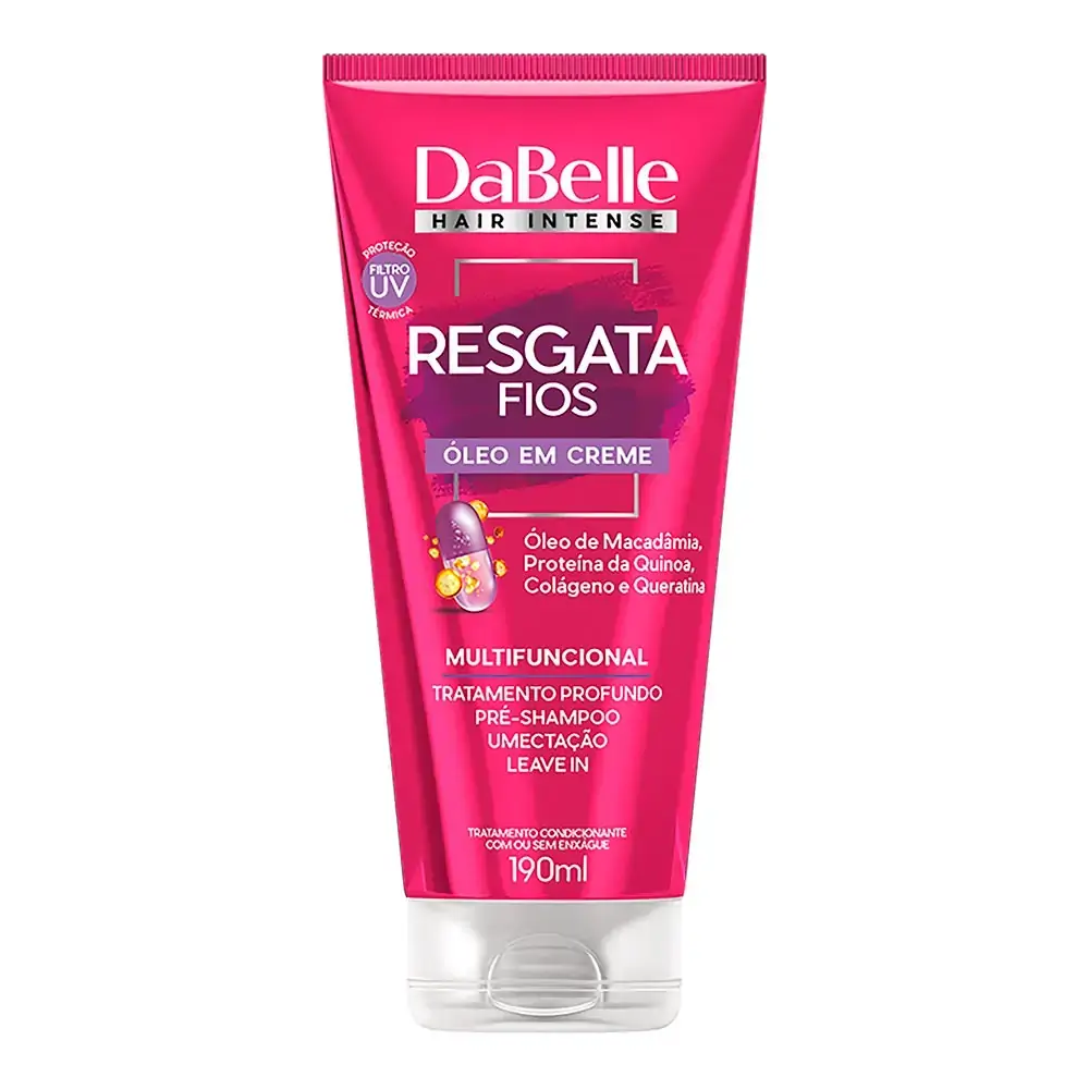 Óleo Capilar Em Creme DaBelle Multifuncional Resgata Fios 190ml