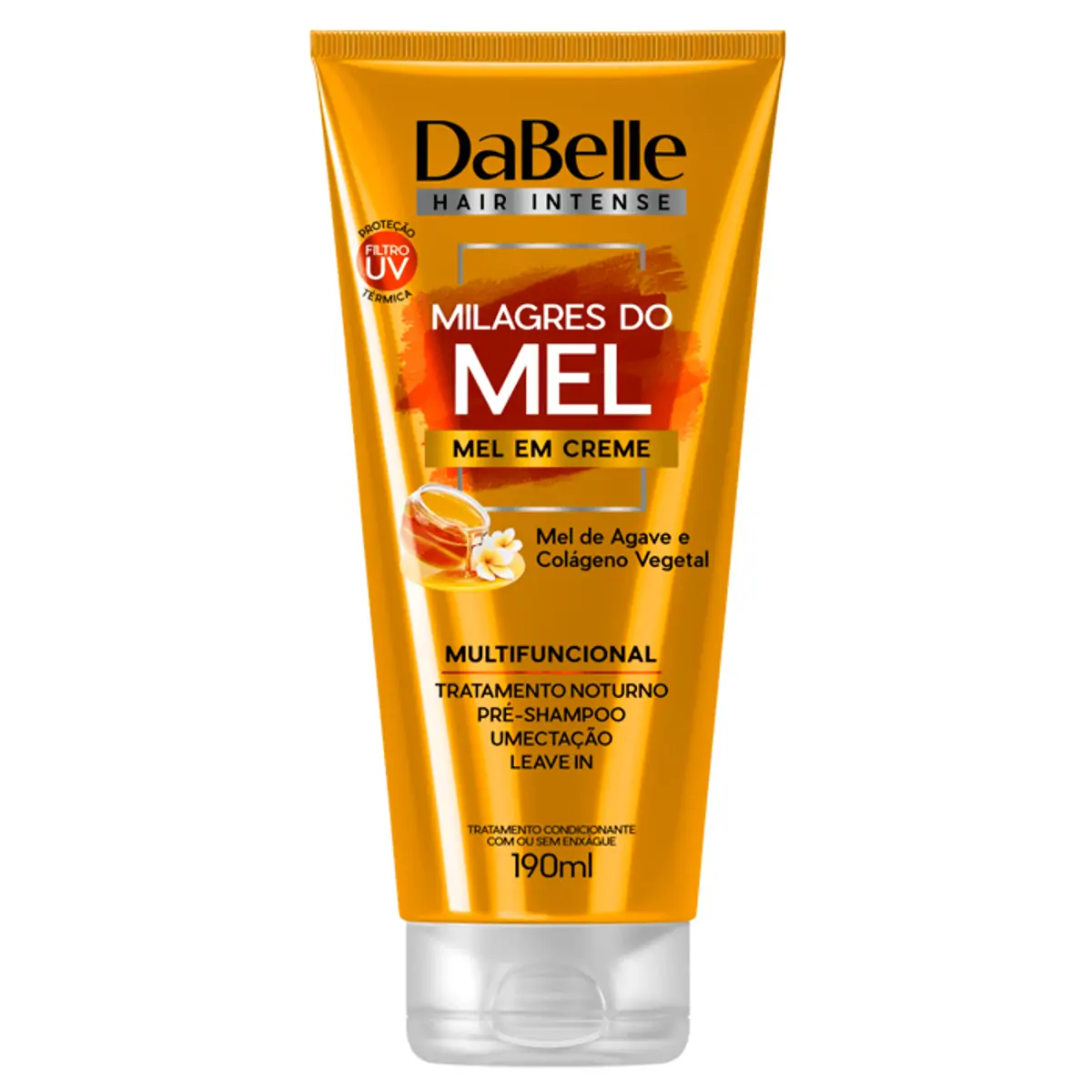 Mel em Creme Multifuncional Dabelle Hair Intense Milagres do Mel 190ml