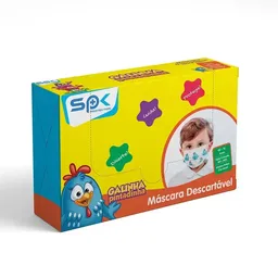 Máscara Infantil Descartável Tripla Galinha Pintadinha - SP Protection - 26.9888