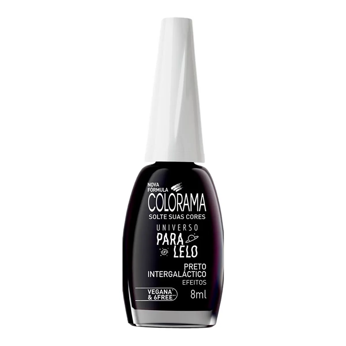 Esmalte Colorama Universo Paralelo Cintilante Preto Intergaláctico 8ml