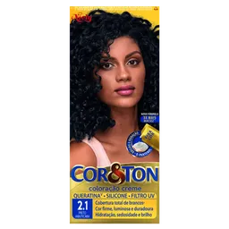 Tinta de Cabelo Niely Cor&Tom 2.1 Preto Jabuticaba