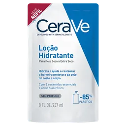 Loção Hidratante Cerave Sem Perfume Refil 237ml Sachê