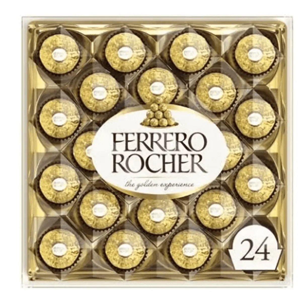 Bombom com recheio cremoso de avelã caixa com 24 unidades de 12,5g - Ferrero Rocher