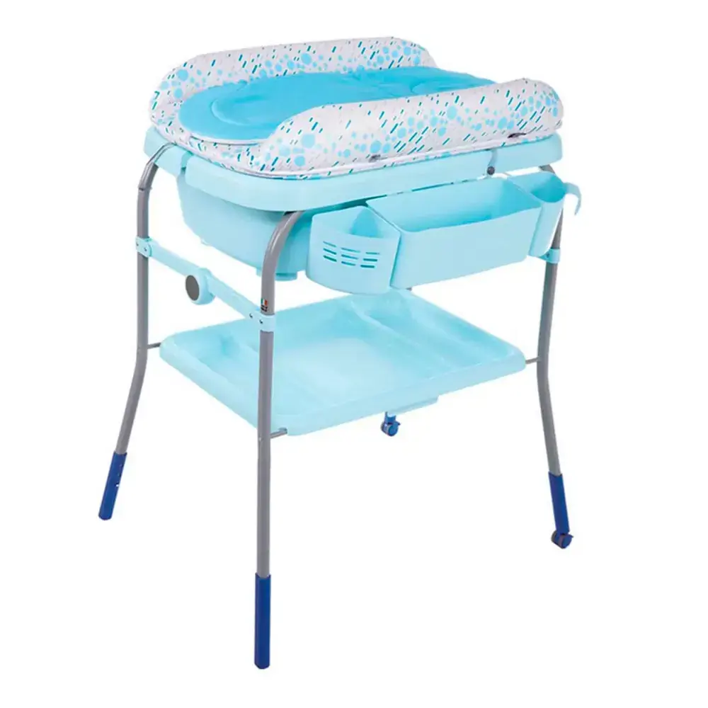 Banheira com Trocador Chicco Cuddle & Bubble Ocean Azul