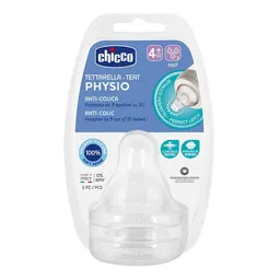 Bico Chicco Fluxo Rápido Perfect 4M 2 Unidades