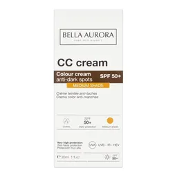 Cc Cream Bella Aurora Antimanchas Médio Fps 50+ 30ml