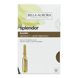 Ampola de Tratamento Facial Splendor Vitamina C + Ácido Hialurônico 5 Unidades 2ml Cada