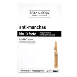 Tratamento Antimanchas Facial Bella Aurora Bio10 Forte 15 Ampolas