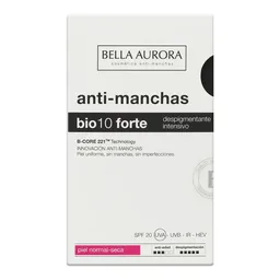 Creme Facial Bella Aurora Anti-manchas Bio 10 Forte Fps 20 Pele Normal A Seca 30ml