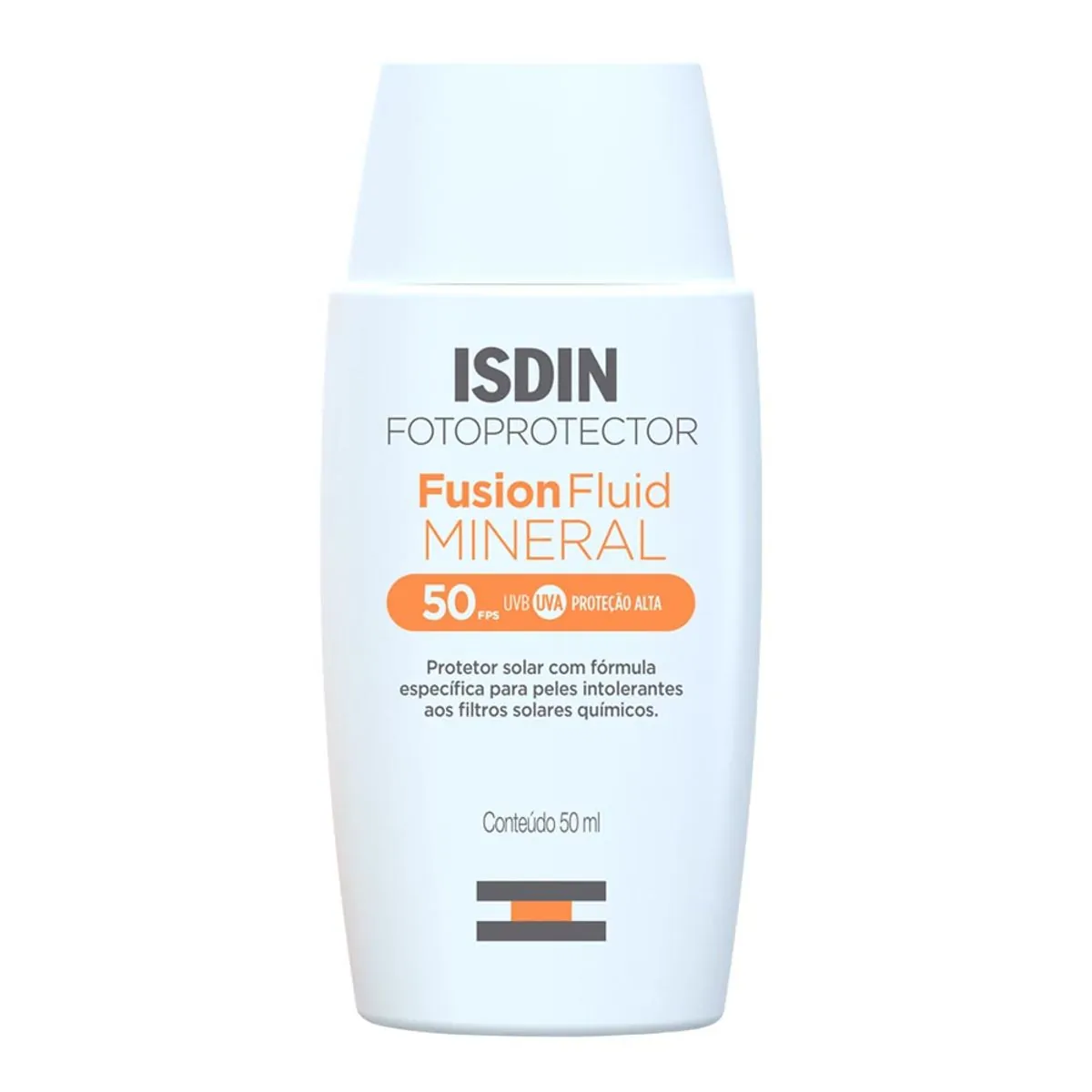 Protetor Solar Facial Isdin Fotoprotector Fusion Fluid Mineral FPS50 50ml
